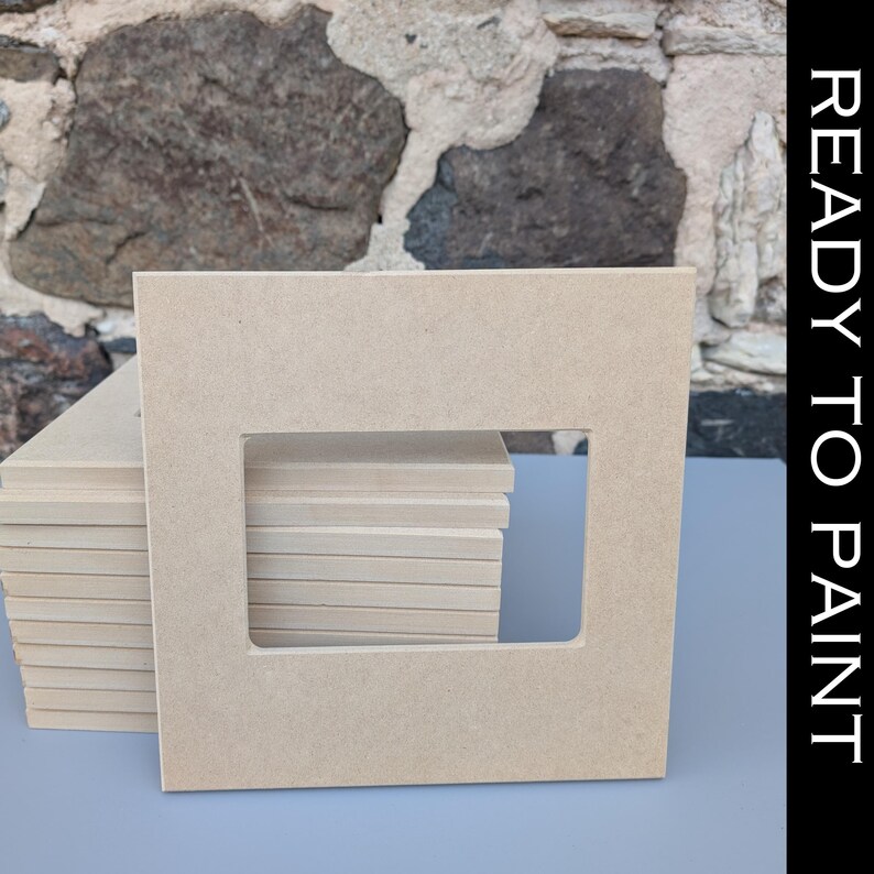 DIY Craft Project Blank Wooden Frame Paint Your Own Activity Classroom Art Supply Birthday Party Craft Kit Girls Night Creative Project 4x6 Picture Frame Glass Protected Photo Holder Tabletop Display Wall Hanging Option Customizable Surface