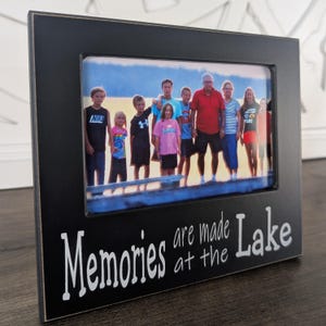 Memories Made At the Lake House Shelf Decor Lake Vacation Photo Frame Lake House Gift Idea