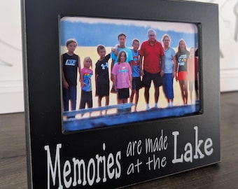 Lake House Decor Family Vacation 4x6 Photo Frame Gift For Office Desk