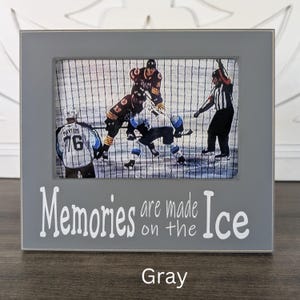 Hockey Photo Frame Senior Night Gift Ice Skating Competition Picture Ice Memory Keepsake