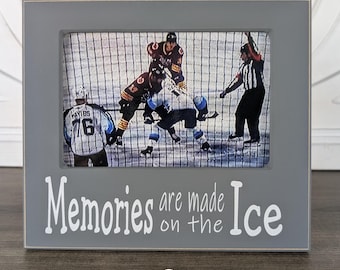 Hockey Photo Frame Senior Night Gift Ice Skating Competition Picture Ice Memory Keepsake