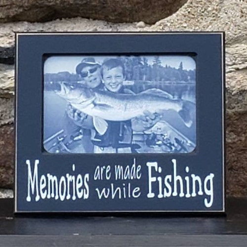 Fishing Picture Frame Fisherman Gift Fishing Decor Fishing Etsy