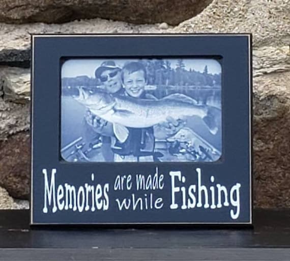 Dad Fishing Gift, Fishing Picture Frame for Dad, Fisherman Gift