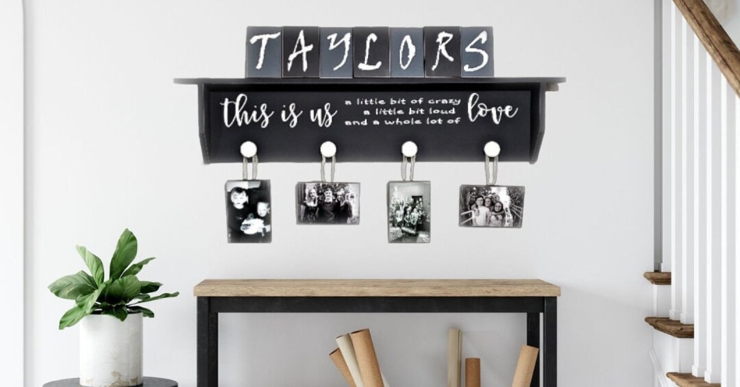 Photo Memories Personalized Sign Gallery Wall This is Us Room Decor ...