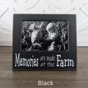 Marco de fotos de granja para decoración de pared, acento otoñal, estante para sala de estar, soporte de fotos rústico, idea de regalo para la abuela, casa de campo, tema campestre, granero imagen 9