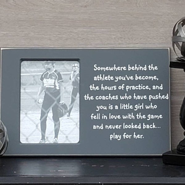 End of season Baketball Gift For Girl, Softbal Picture Frame For Girl, Soccer Gift, Volleyball girl gift, Mia Hamm Quote Frame