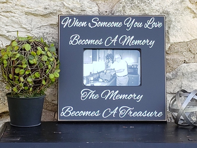 When Someone You Love a Memory Picture Frame Sympathy Etsy
