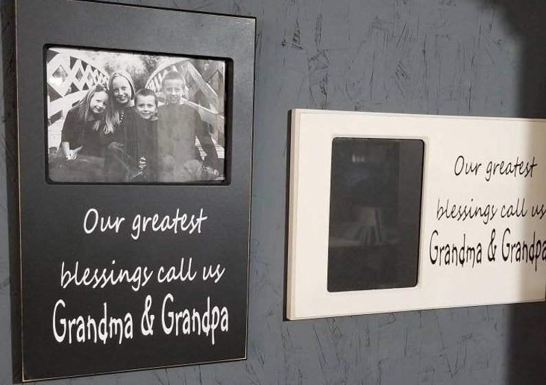 Grandma and Grandpa Photo Frame Grandkids Picture Frame Gift Etsy