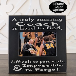 Soccer Coach 4x6 Picture Frame Baseball Coach Gift For End of Season
