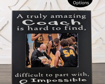 Soccer Coach 4x6 Picture Frame Baseball Coach Gift For End of Season