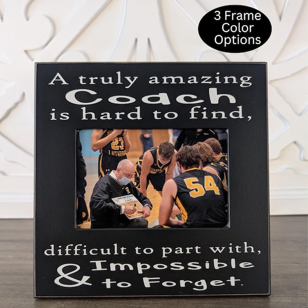 Soccer Coach 4x6 Picture Frame Baseball Coach Gift For End of Season