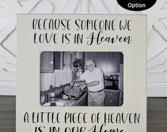 Loss of Loved One Memorial Sympathy Frame for Funeral Tribute Keepsake 4x6 Photo Gift Grieving Family Support Heaven Remembrance Wall