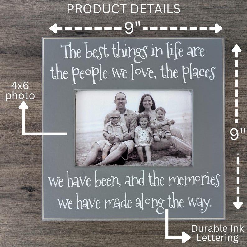 Friend Photo Frame for Family Vacation | Best Friend 4x6 Picture Best ...