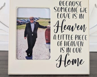 Memorial Vertical Portrait Frame For Loss of Mother Sympathy Frame Gift Idea Condolence Tabletop Thinking of You Gift For Loss of Father