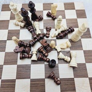 Checkers, Chinese checkers, Chess wooden game board