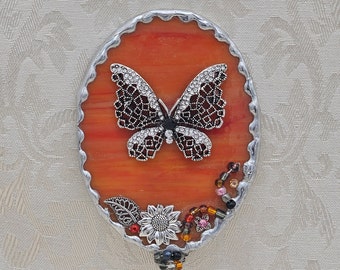 Hand held mirror, Butterfly mirror