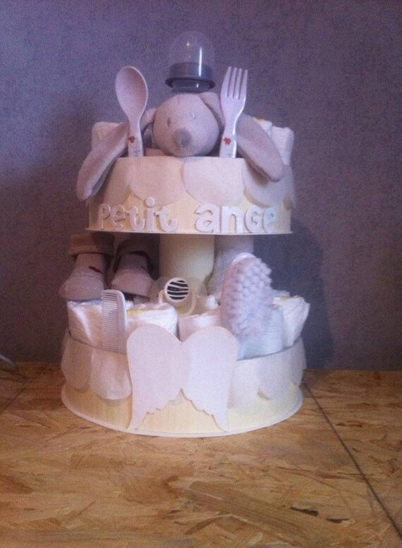 angel diaper cake