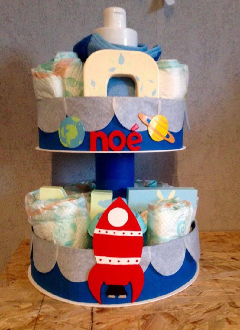space diaper cake