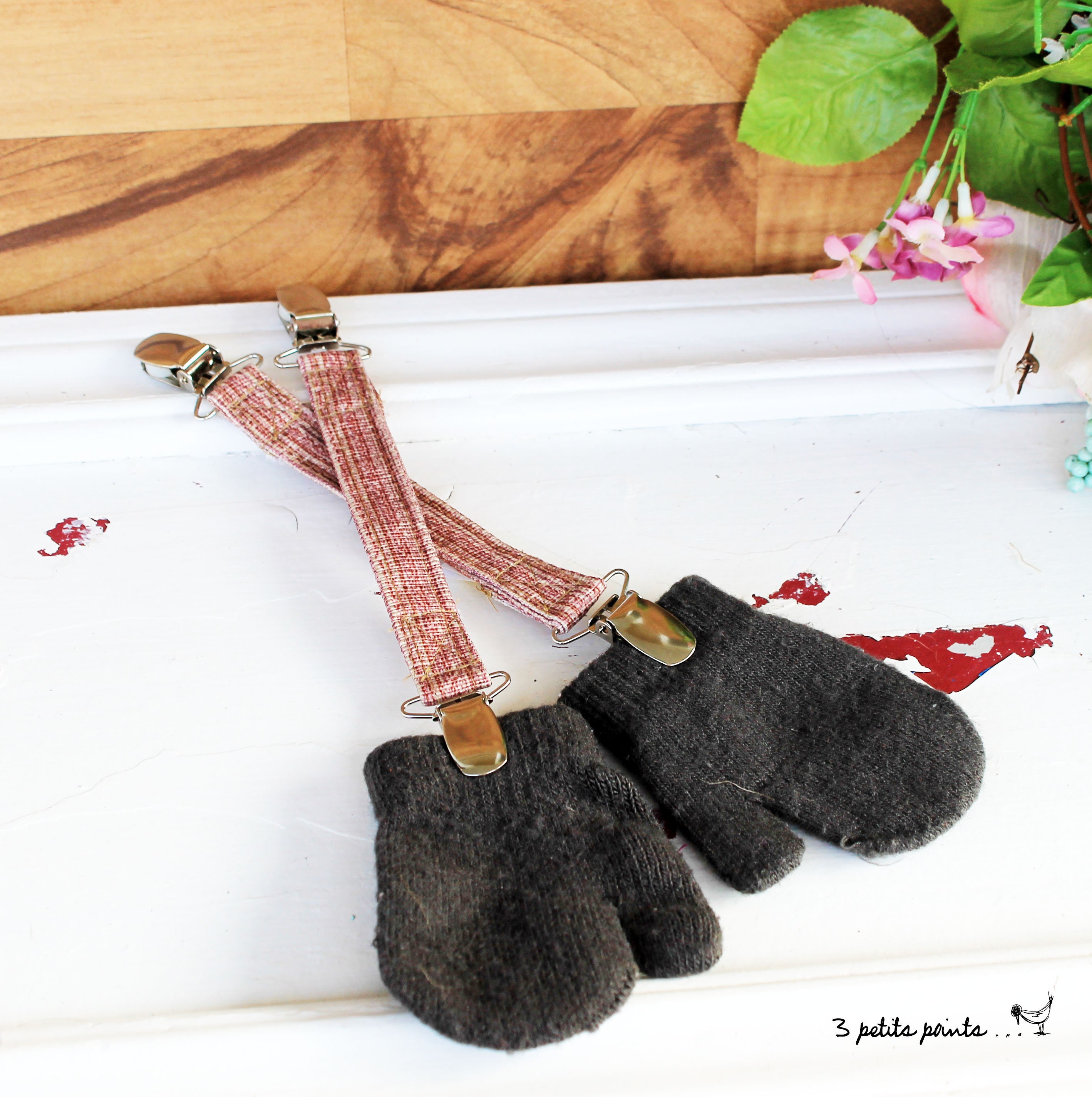 Mitten Clips for Children, Clips for Coat and Mittens, Recycled