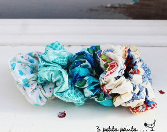 Hair scrunchie, elastic scrunchie, colorful scrunchie, schrunchie, recycled material, eco-responsible