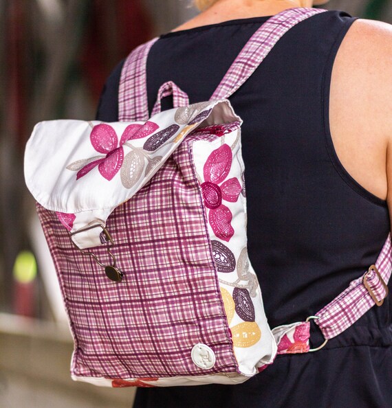 Rustic Rigid Backpack, Fashion Backpack, Everyday, Checkered  display picture 1