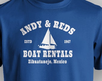 andy and red's boat rentals t shirt