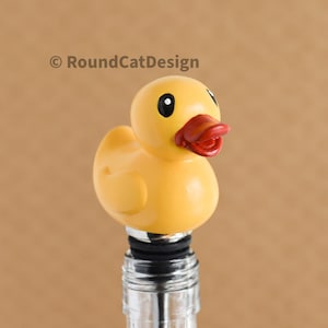 Little Rubber Ducky bottle stopper.