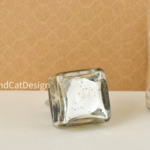 Beautiful and elegant Mercury glass knob bottle stopper. Make a statement!