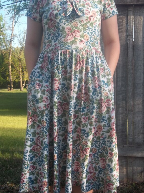 floral church dress