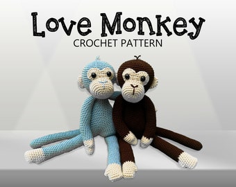 LOVE MONKEY | Crochet Pattern | Instant Download PDF