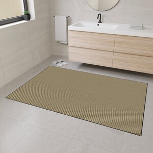 Old World Damask Collection Heavy Duty Floor Mat