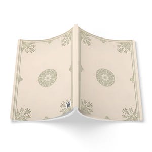 Elegant Softcover Journal with Floral Prints, Vintage Notebook, Perfect for Writing, Journaling, Gift for Her