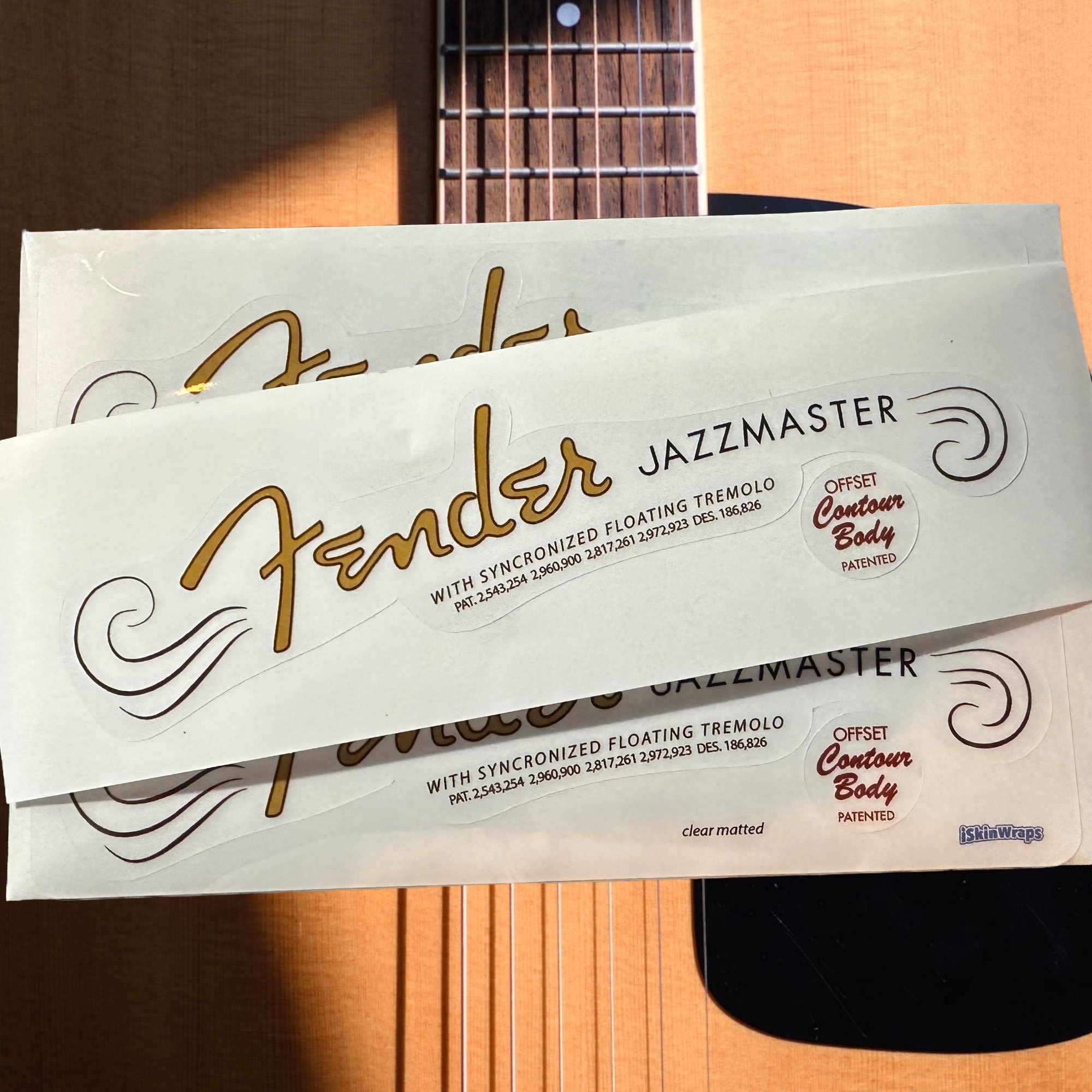 Fender Jazzmaster Logo Decal Fast Shipping