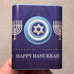 Hanukkah Faceplate Vinyl Wrap for Ring Video Doorbell versions| Faceplate Wrap | Holiday Wrap Video Door Bell 2, 3, 4, 2nd Gen or Plus