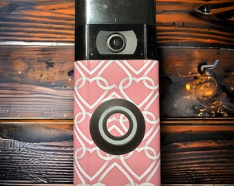 Faceplate Wrap Sticker for Ring Video Doorbell 2 or 3-4 | Faceplate decal for ring 2 or 3-4 |Valentines Heart Pattern Decal Video Door Bell