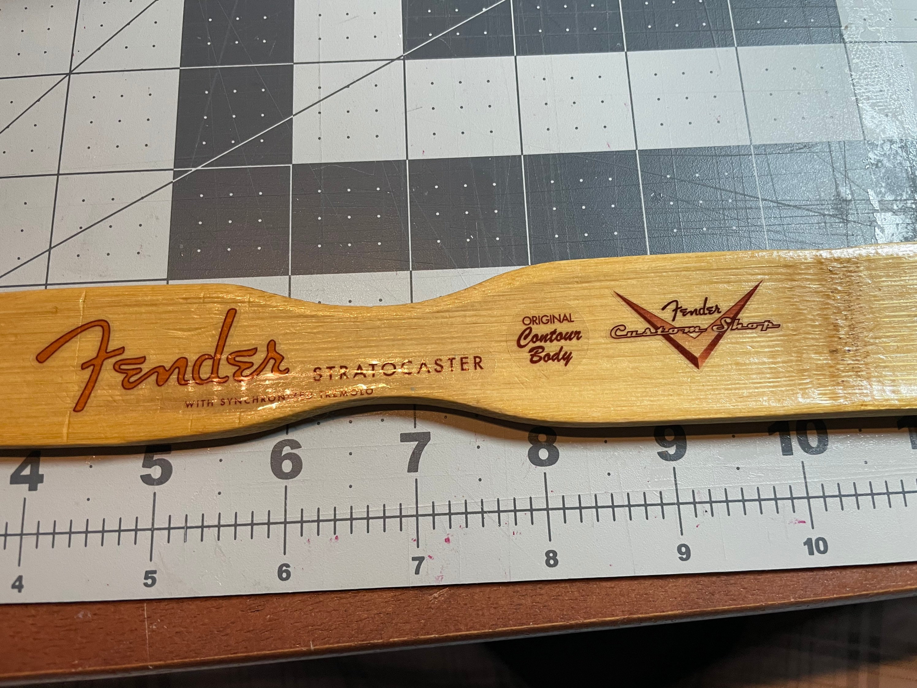 Fender Stratocaster Headstock Logo Sticker White Vinyl Fender Etsy