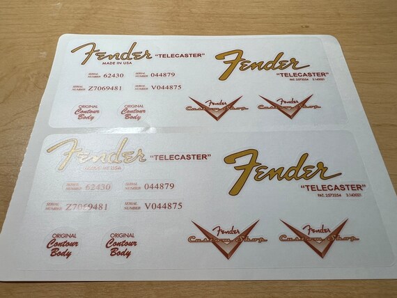 Fender custom on sale telecaster decal