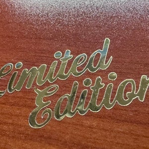 Gold Foil Custom Decals Limited Editon, Two per pack