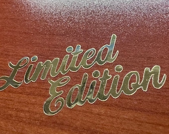 Gold Foil Custom Decals Limited Editon, Two per pack