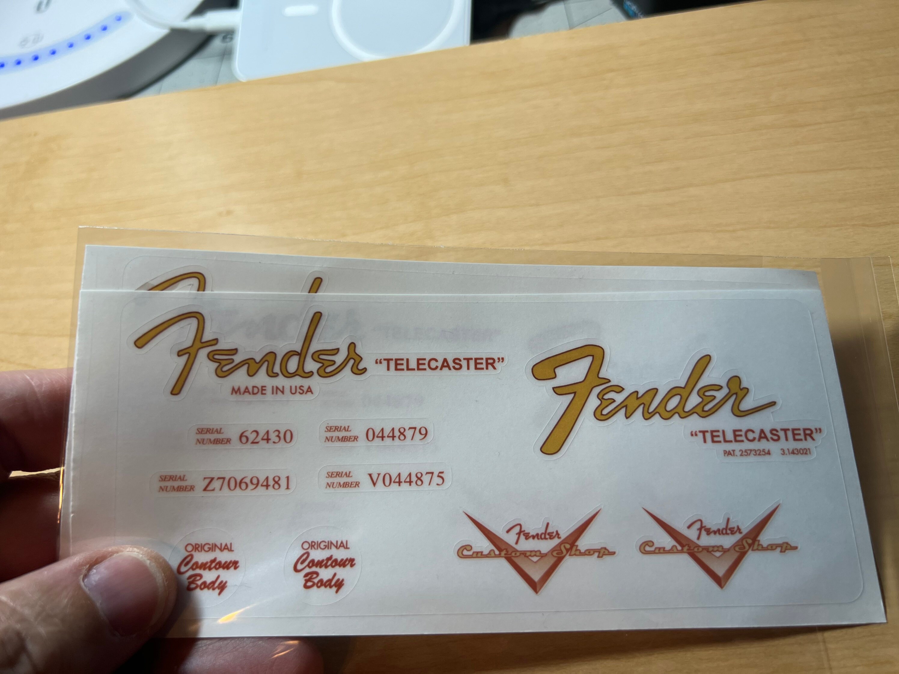 Fender Telecaster Headstock Logo Sticker Clear Vinyl Fender Etsy
