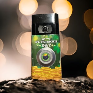 Faceplate Wrap Sticker for Ring Video Doorbell cover, St. Patrick&#39;s Day theme waterproof vinyl for 2, 3, 4, 2nd Gen or Plus
