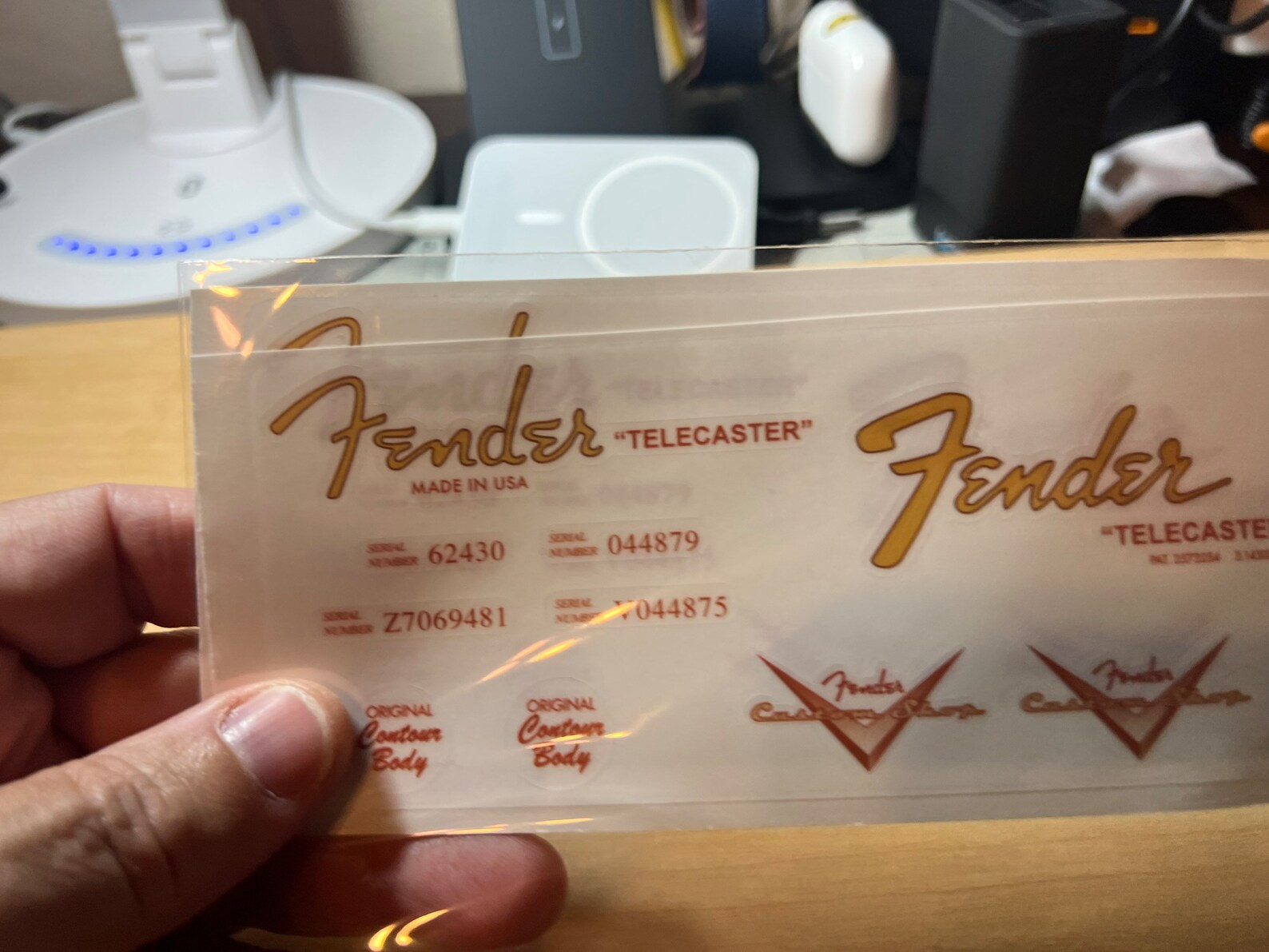 Fender Telecaster Headstock Logo Sticker Clear Vinyl Fender Etsy