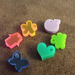 Tiny acrylic charms, dijes en acrilico, minimalist, cute charms