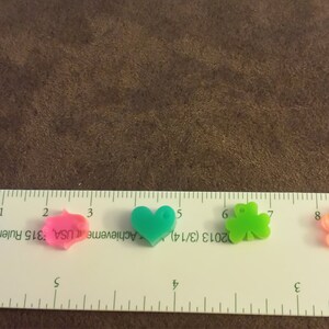Tiny acrylic charms, dijes en acrilico, minimalist, cute charms image 2