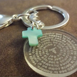 Padre Nuestro Keychain, Llavero Padre Nuestro