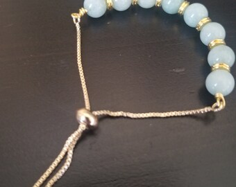 Aqua adjustable bracelet