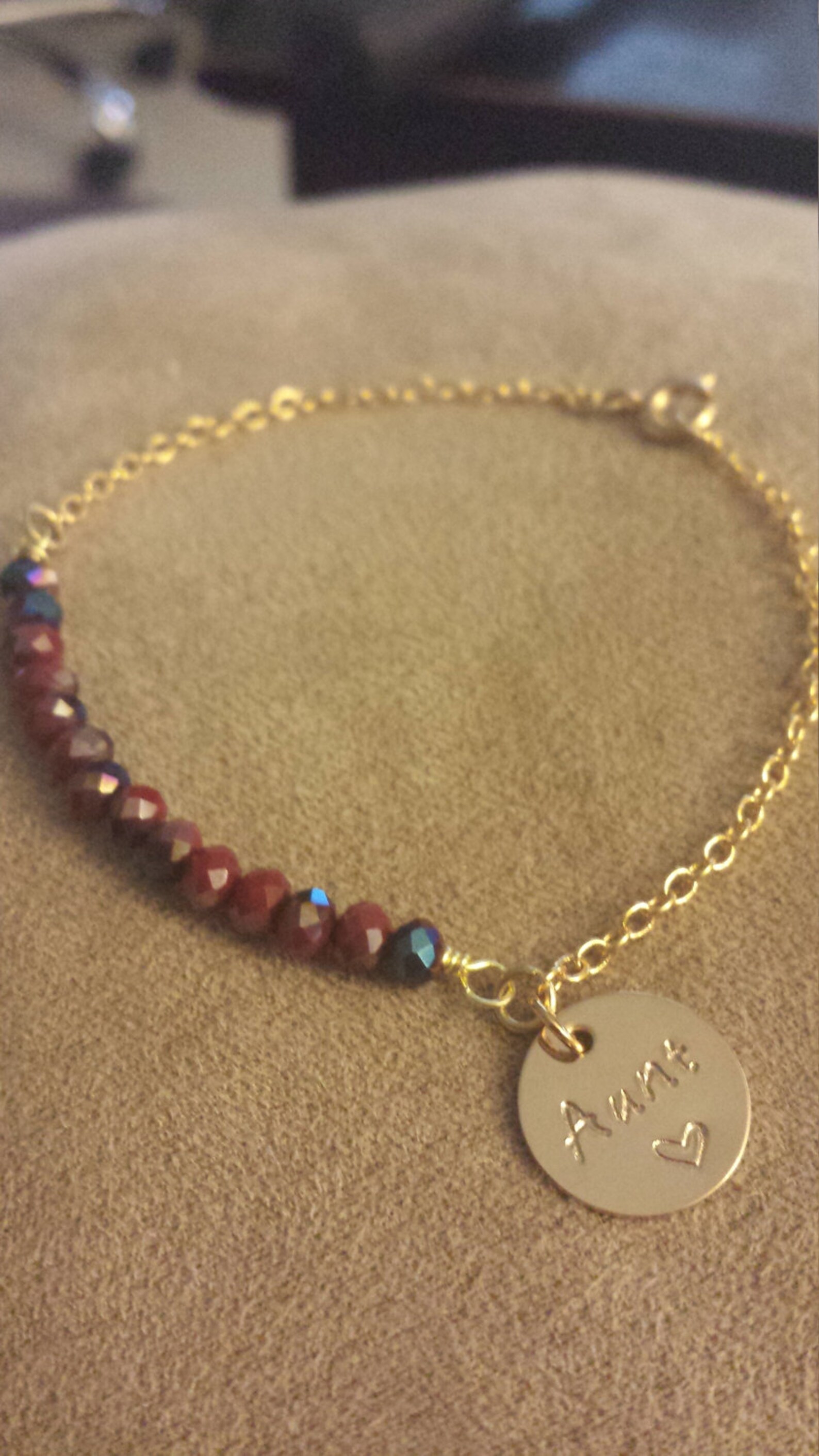 Aunt Beaded 18K Gold-filled Bracelet Gifts for Aunt Mothers - Etsy