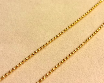 18K gold filled ball chain