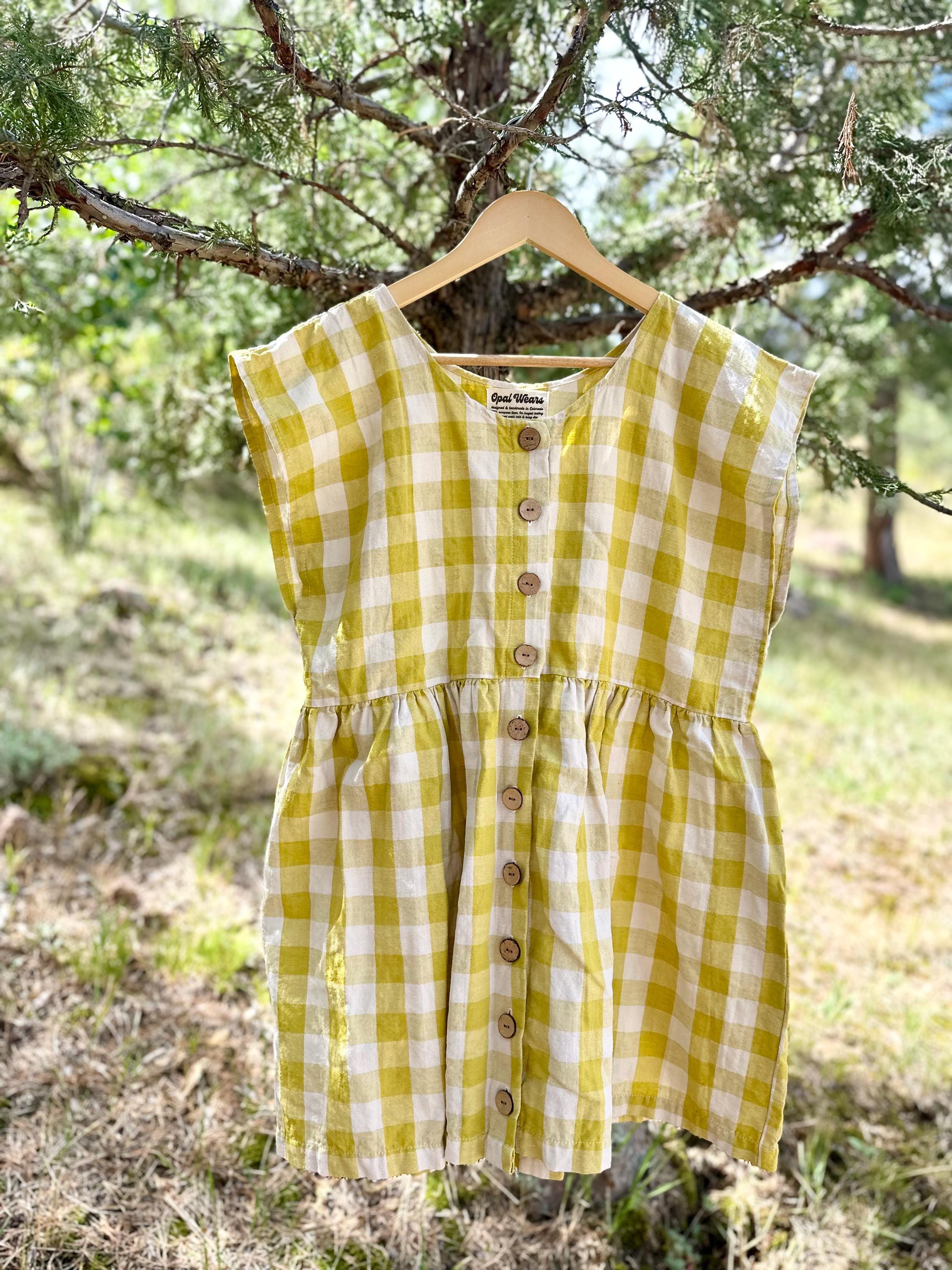 Yellow Linen Dress - Etsy