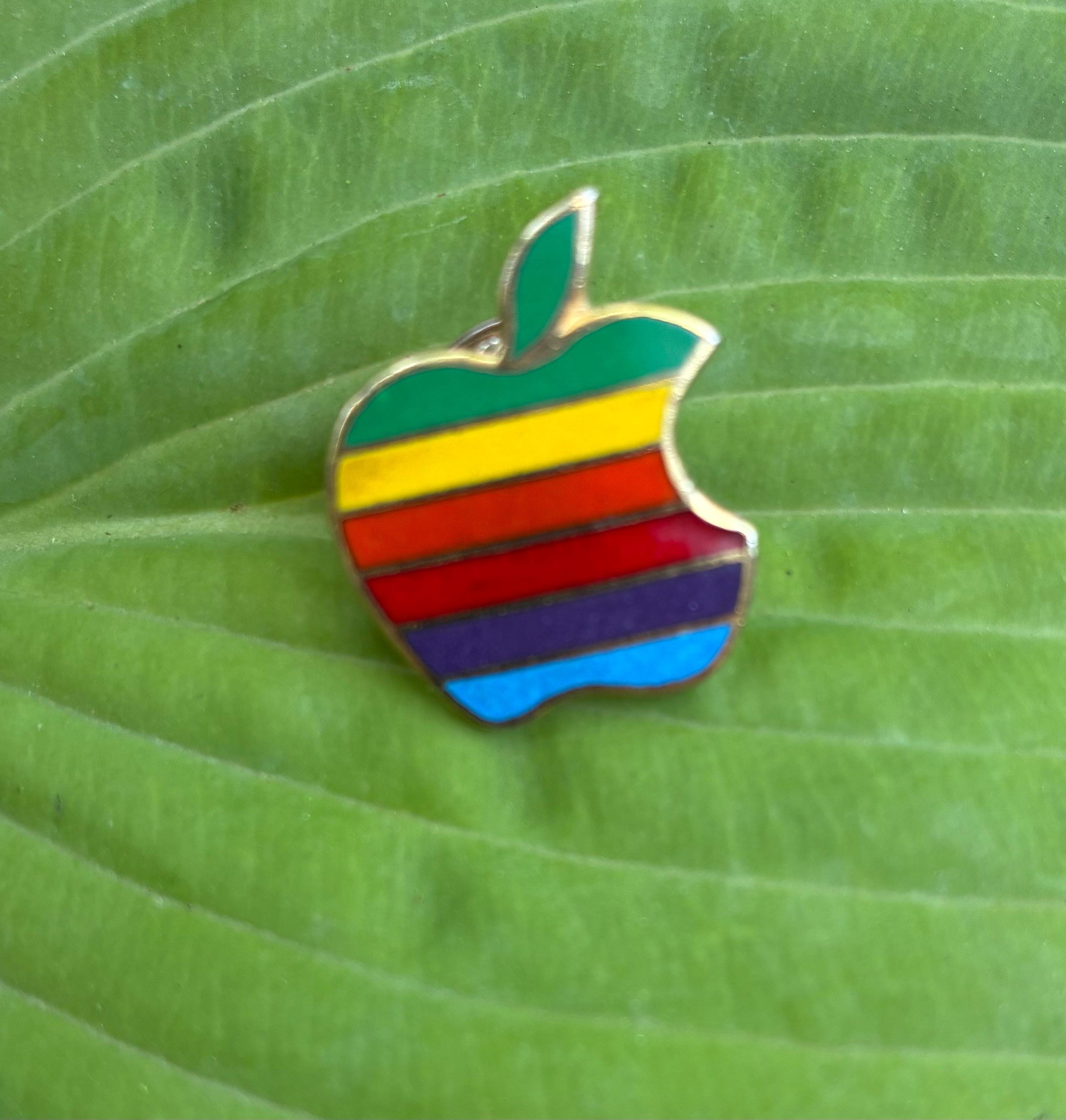 Apple Logo Pin - Etsy